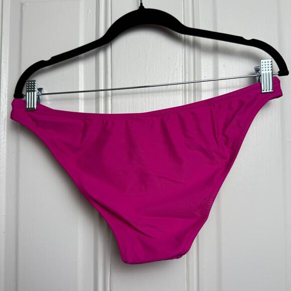 J. Crew Heritage 1989 High-leg Bikini Bottom Womens Fuchsia Large Swimwear NWT - Picture 2 of 4